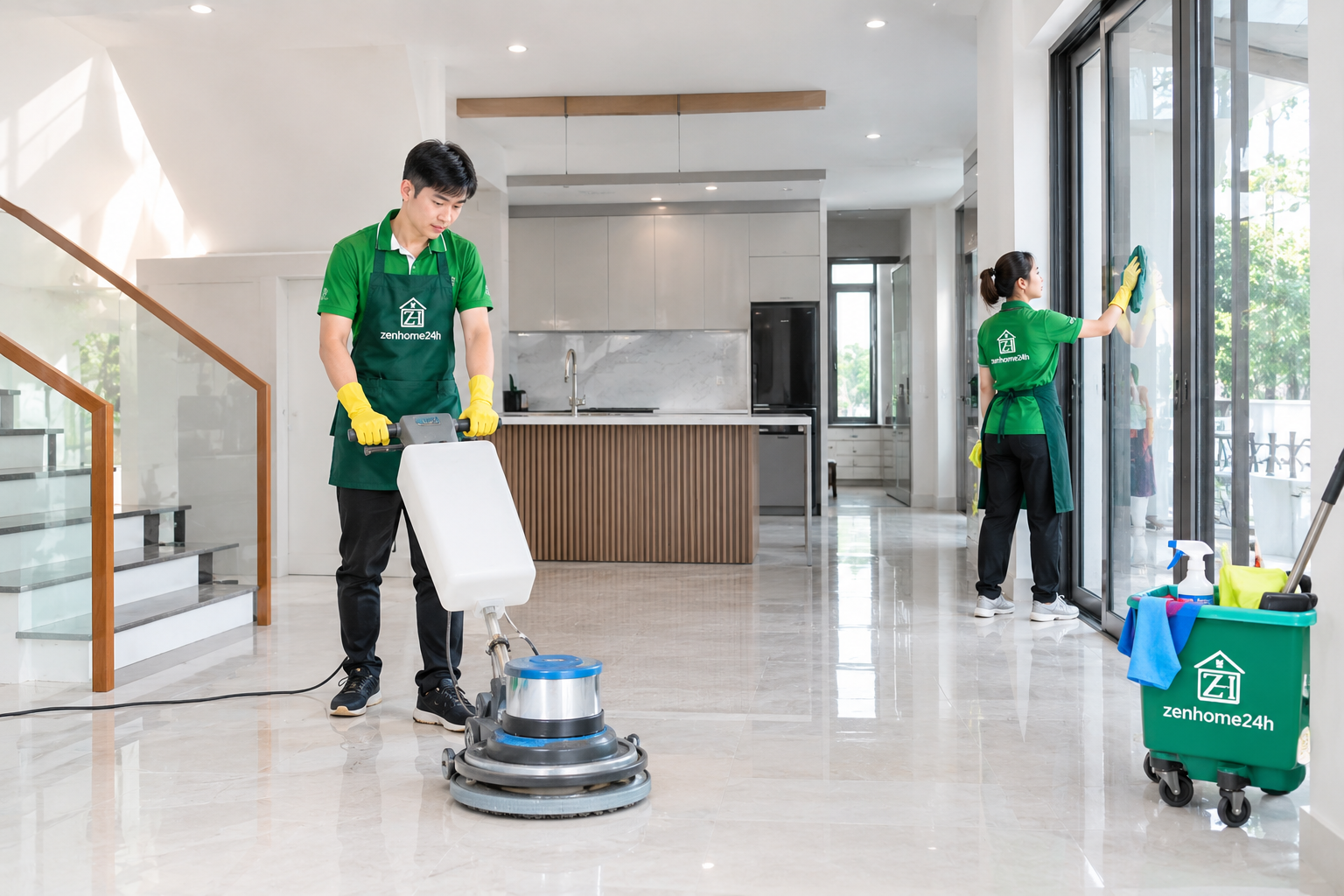 Dịch vụ tổng vệ sinh - vệ sinh nhà sau xây dựng tại Buôn Ma Thuột