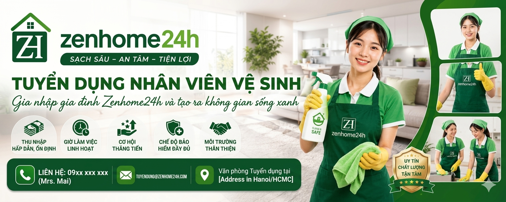 ZenHome24h tuyển dụng Nhân viên Kinh doanh – Sales